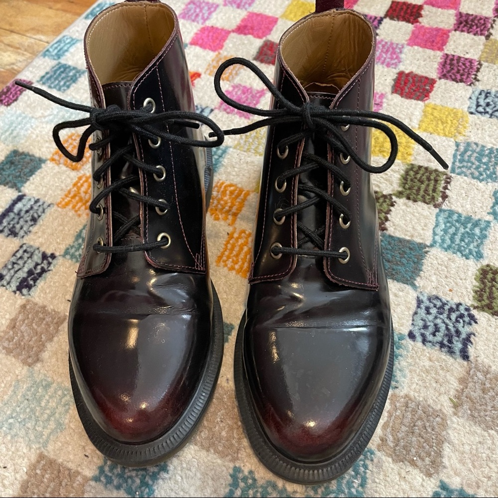 Dr. Marten’s Emmeline Boot in Cherry Red Arcadia